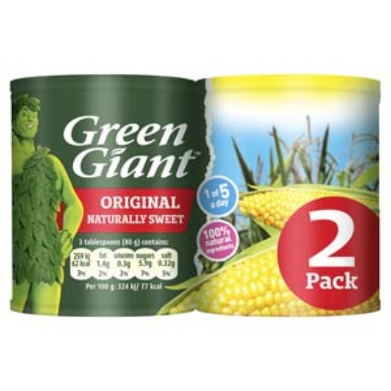 Picture of Green Giant Sweetcorn Niblets 198g 2pk x12
